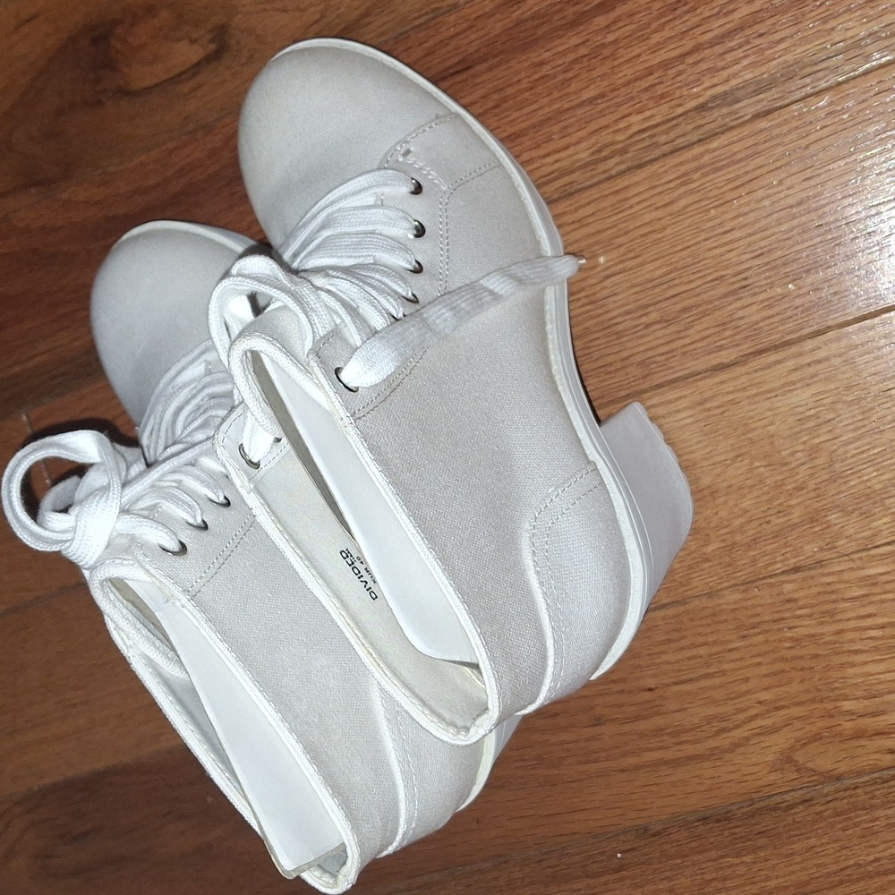 H&M White Women's High-Top Sneakers - Picture 3 of 9